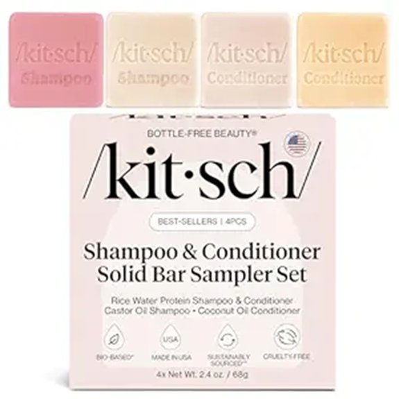 kitsch four panel shampoo sampler