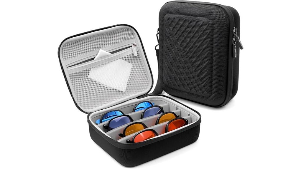 krypthos four pair sunglasses organizer