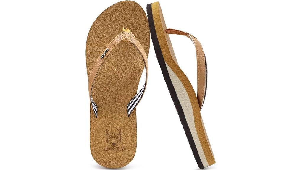 kuailu women s flip flops
