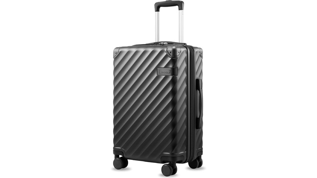 kvc expandable polycarbonate suitcase