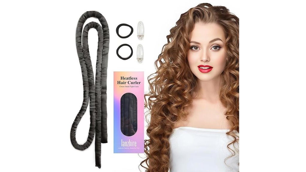 lanzhire black heatless curler