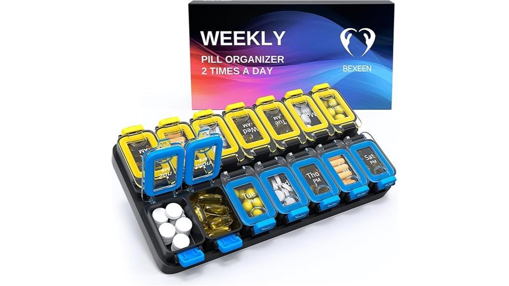 large weekly silicone organizer