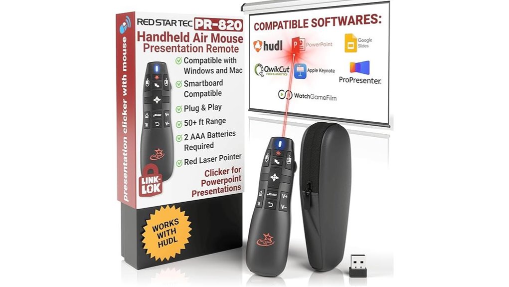 laser enabled air presentation remote