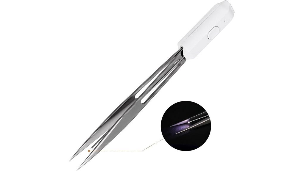 lashview lighted lash tweezer