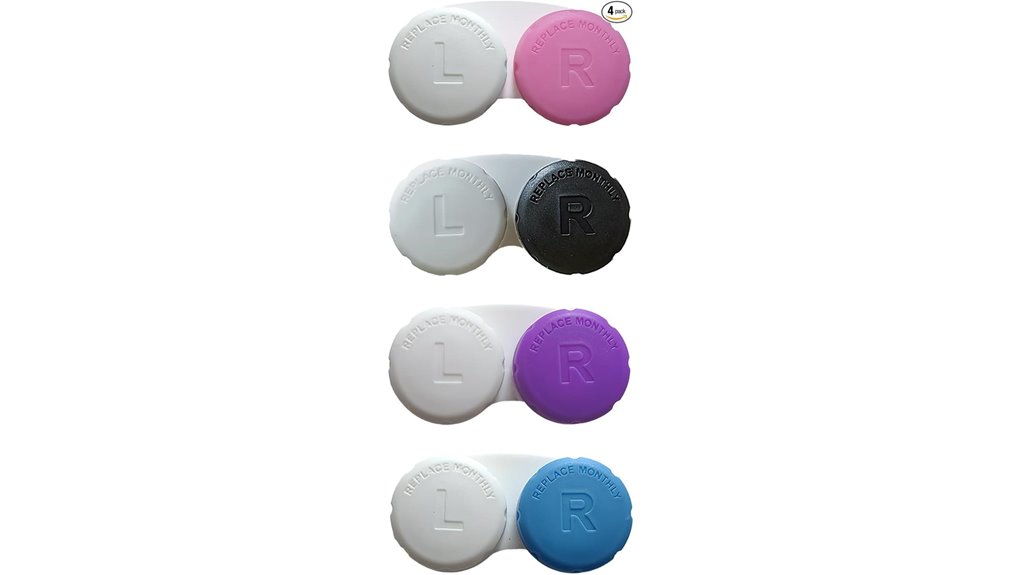 leak proof colored contact case