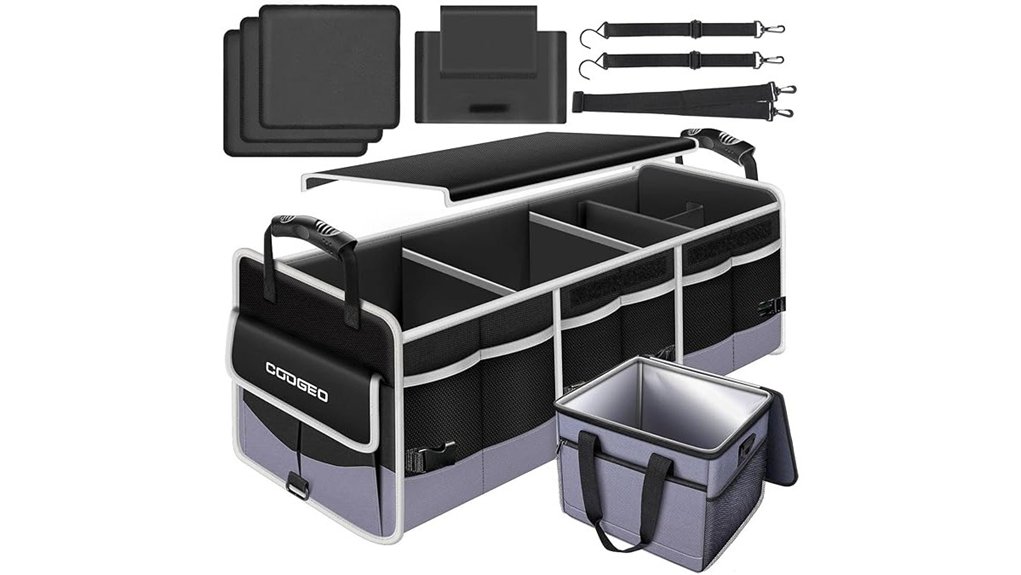 leak proof portable trunk organizer
