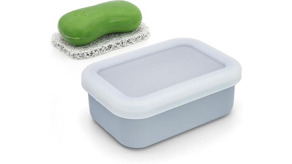 leak proof silicone soap container