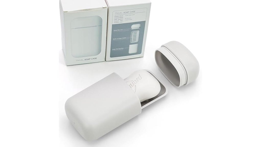 leak proof travel soap drain