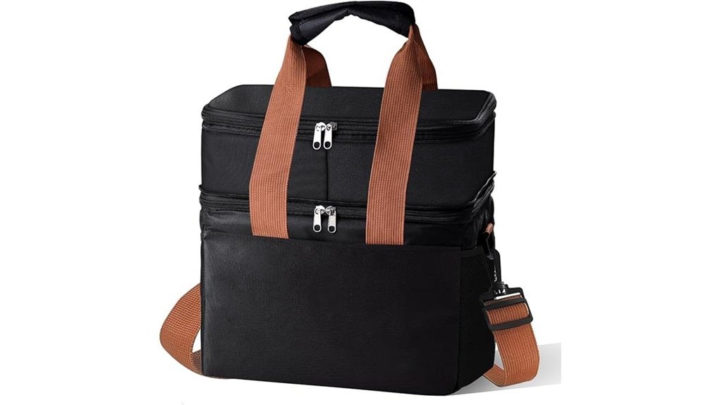 leakproof 15 20l double deck bag