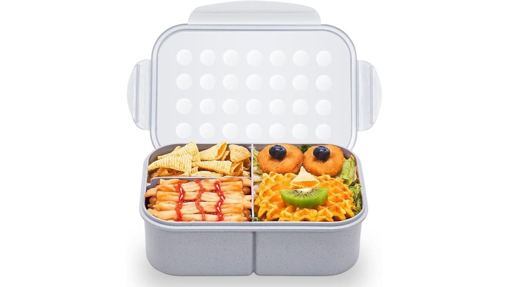 leakproof gray 1900ml bento