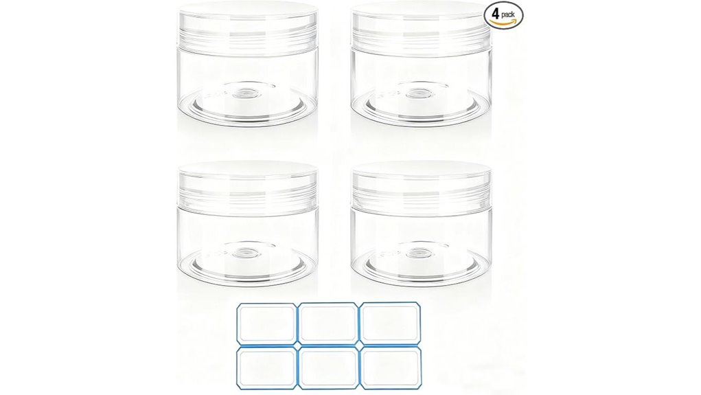 leakproof travel cream containers