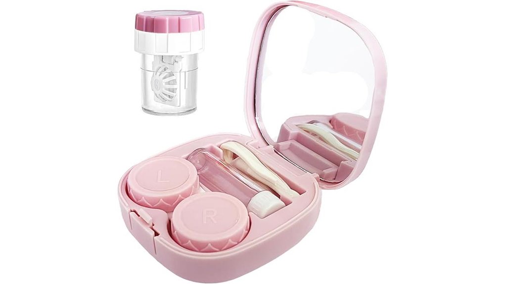 lens case kit mirror bottle