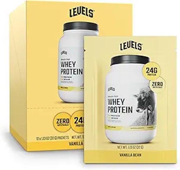 levels grass fed vanilla protein