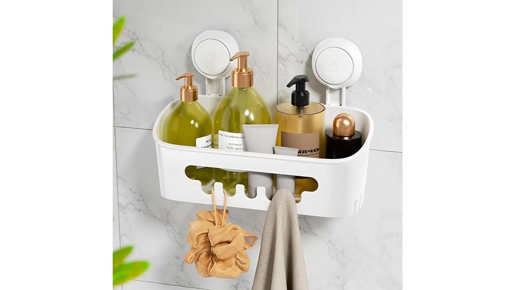 leverloc waterproof shower caddy