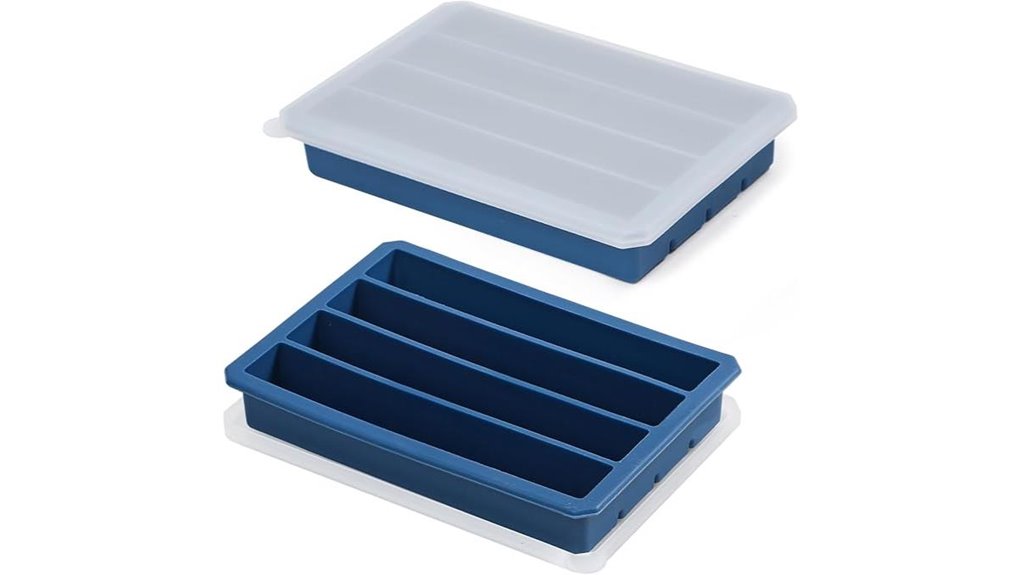 lidded ice tray two pack