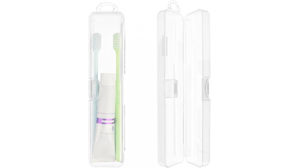 lidded toothbrush holder set