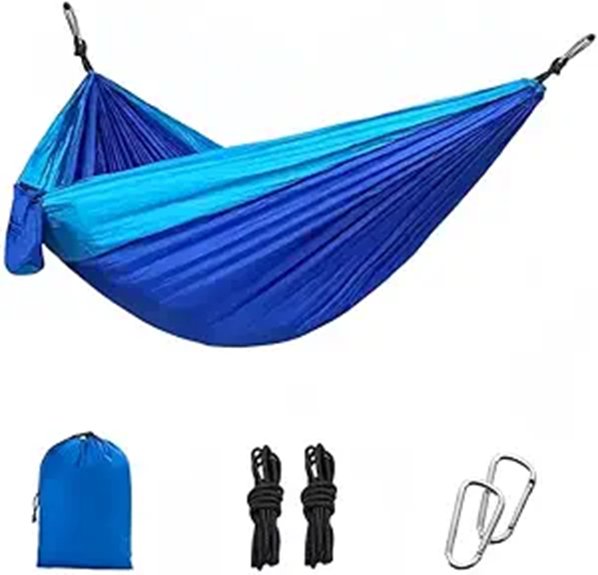 lightweight blue parachute hammock