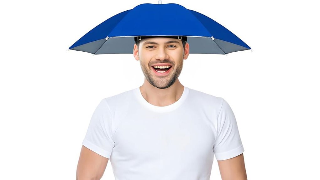 lightweight fishing umbrella hat