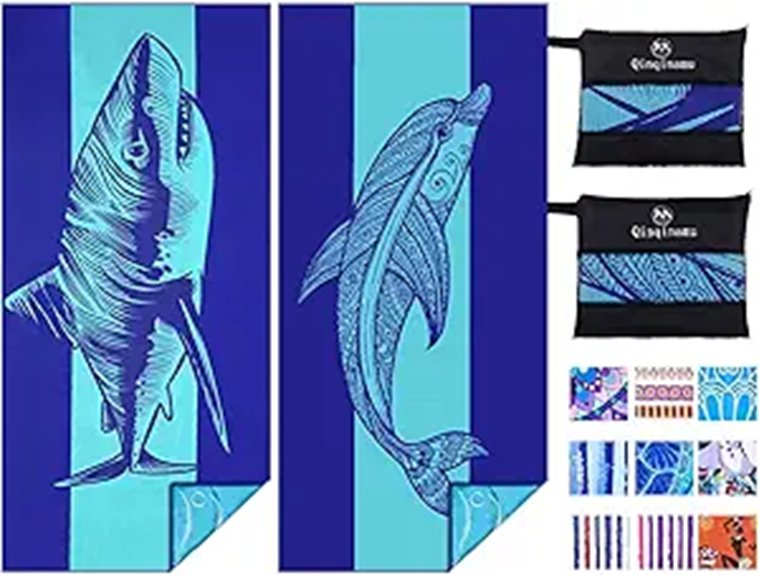 lightweight microfiber sand free towels