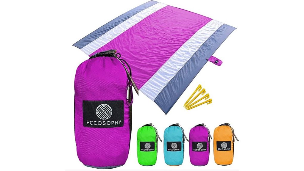 lightweight sandproof beach blanket