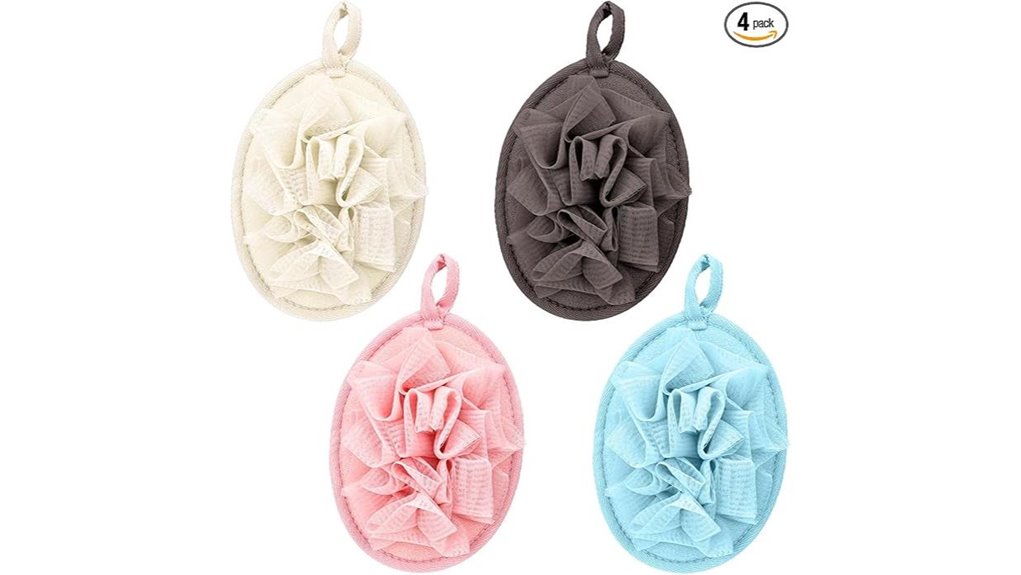 lightweight travel loofah balls