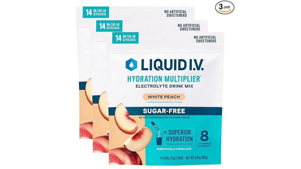liquid i v peach hydration