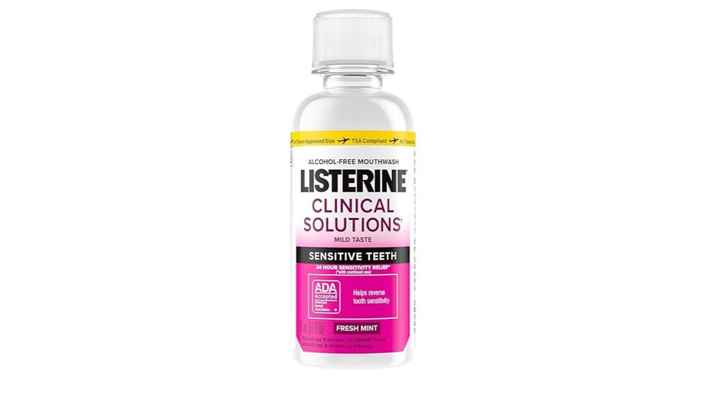 listerine sensitive alcohol free travel