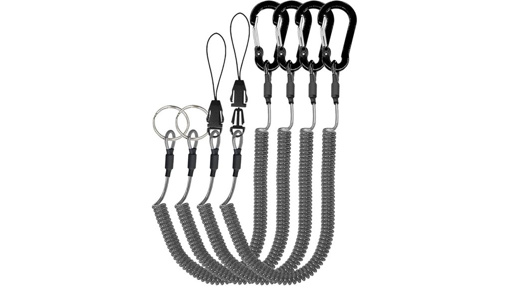 lix rix spiral carabiner lanyard