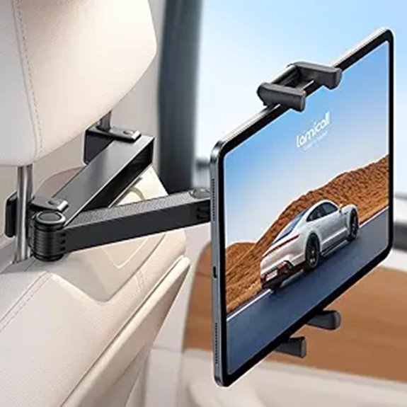 lockable foldable tablet holder