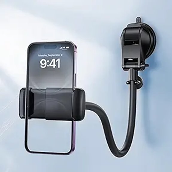 long vacuum shower phone clip