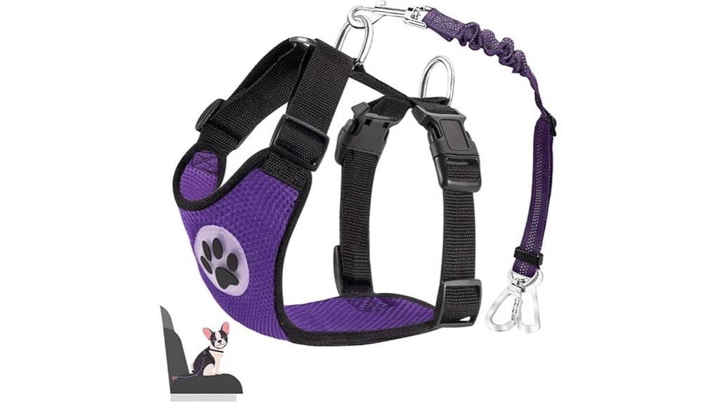lukovee purple adjustable seatbelt