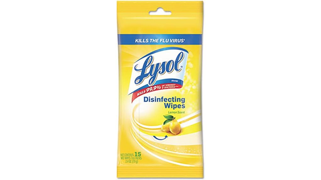 lysol lemon 15 wipes
