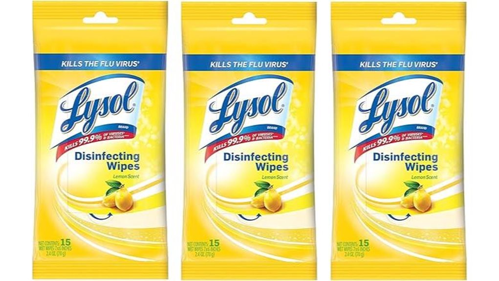 lysol lemon disinfecting wipes