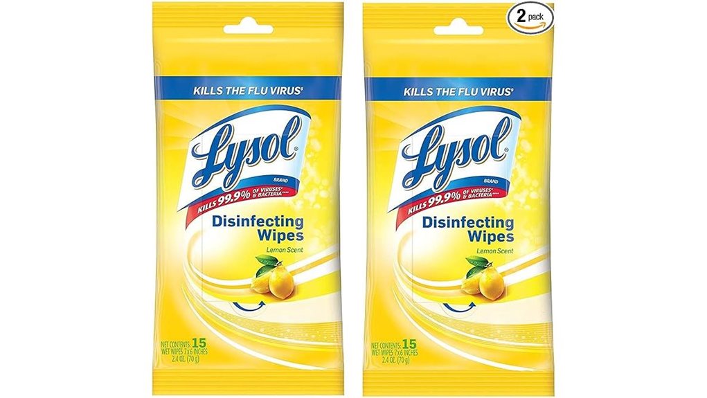 lysol lemon disinfecting wipes
