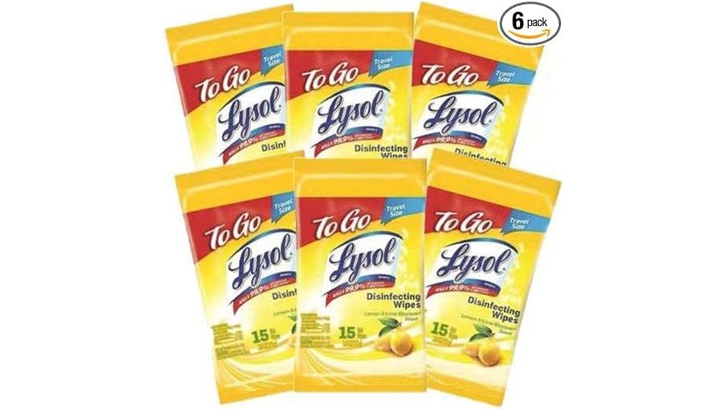 lysol lemon wipes pack