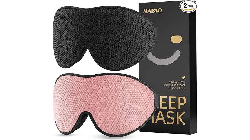 mabao 2 pack sleeper masks
