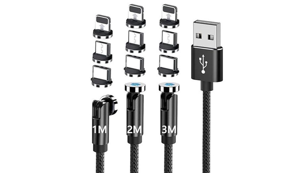 magnetic 3 in 1 rotating cable