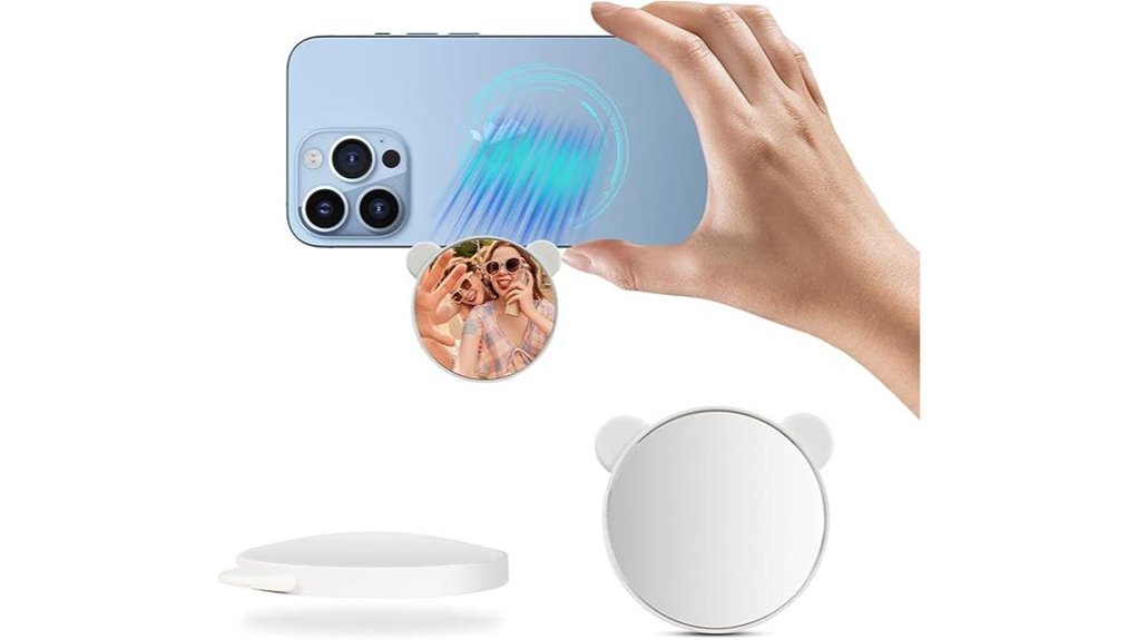 magnetic back camera mirror