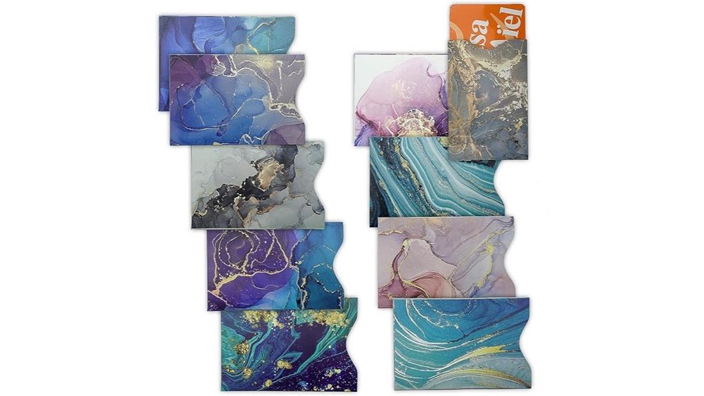 marble rfid blocking sleeves
