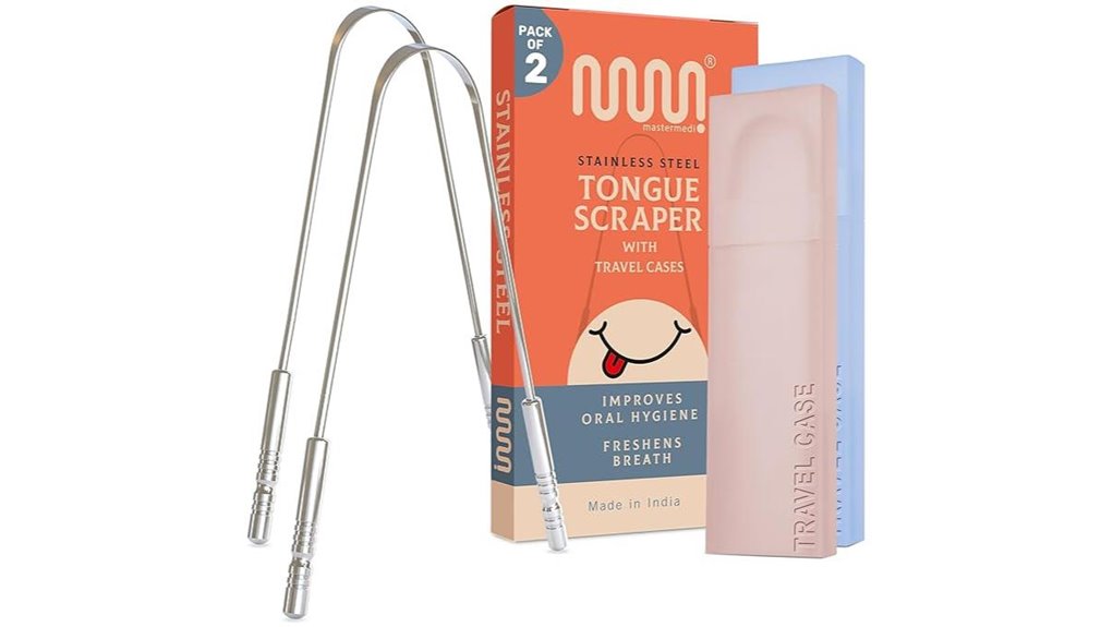 mastermedi stainless tongue set