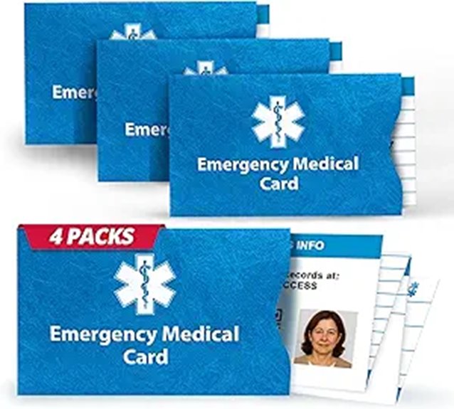 medical id wallet cards