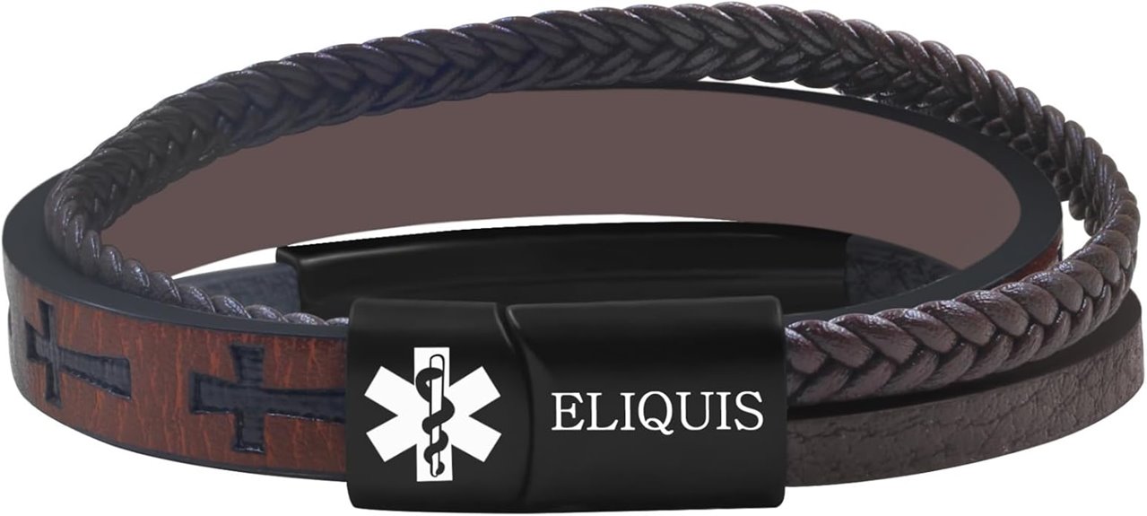 men s pu leather bracelet
