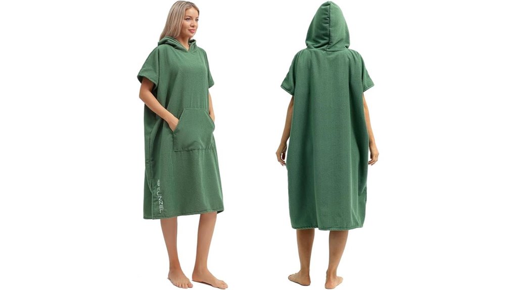 microfiber hooded surf poncho