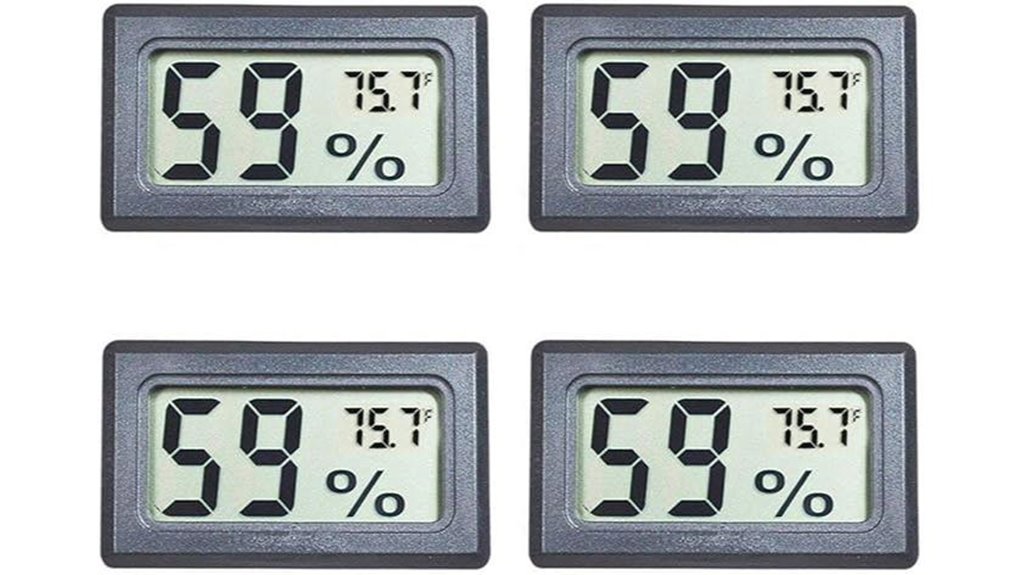 mini 4 pack temp humidity meters