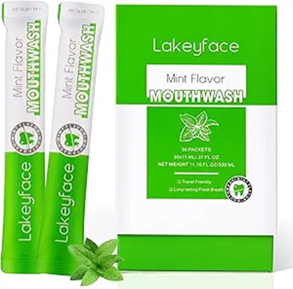 mini alcohol free travel mouthwash