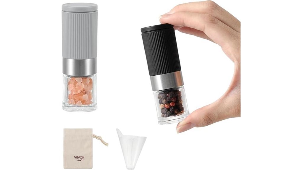 mini ceramic salt pepper set