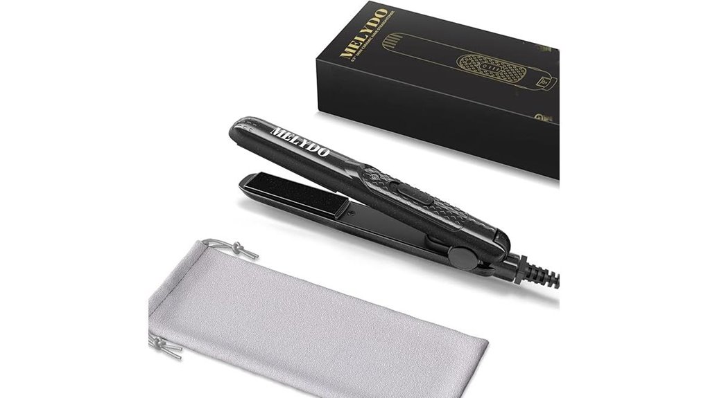 mini ceramic tourmaline straightener