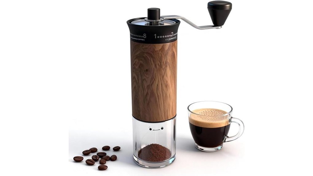 mini manual 56 setting grinder