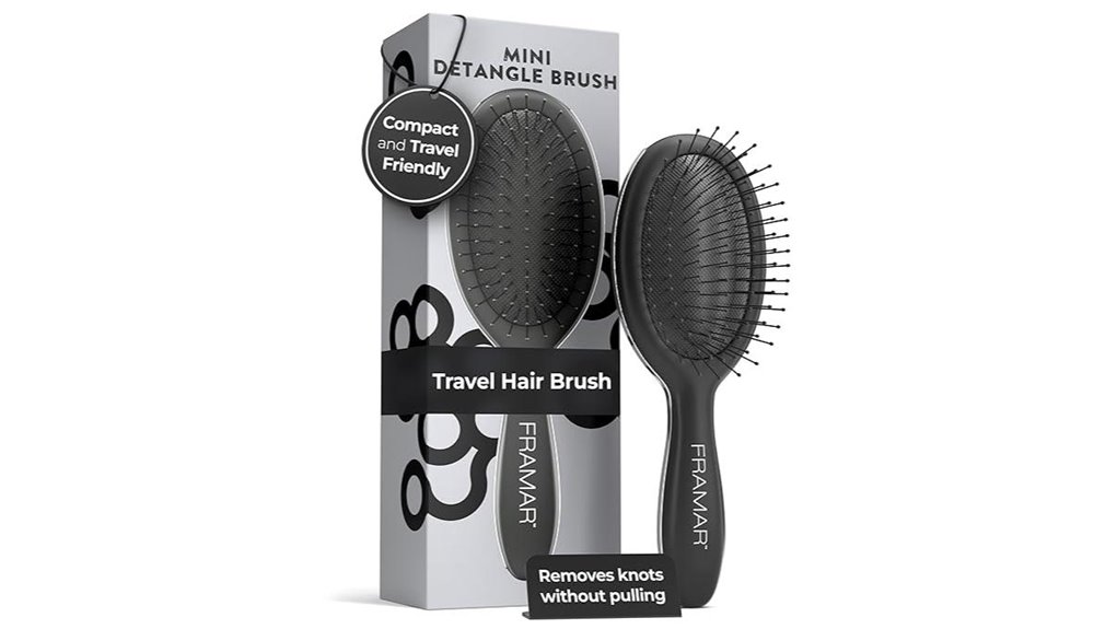 mini matte black detangler