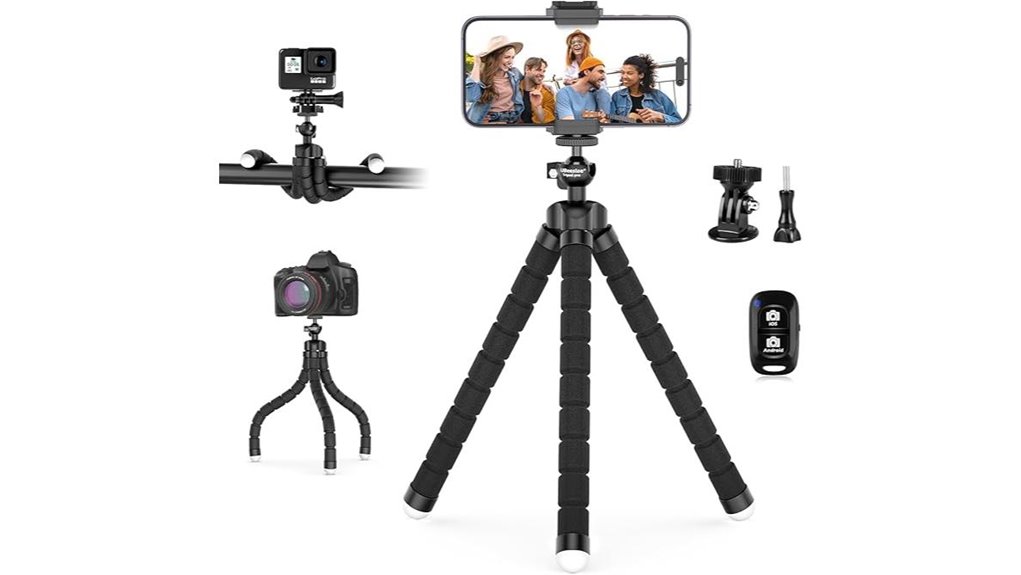 mini phone tripod remote